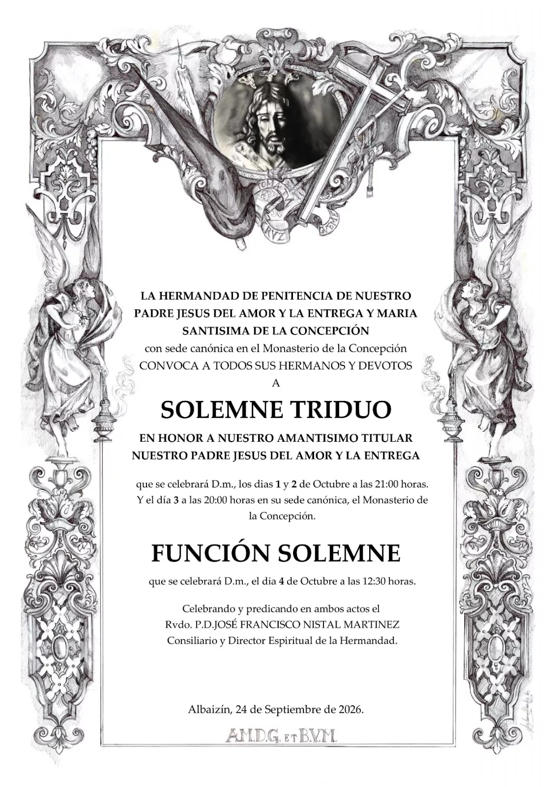 Solemne Triduo en Honor a Nuestro Padre Jesús del Amor y la Entrega