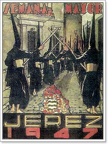 Cartel de la Semana Santa de Jerez de la Frontera de 1947