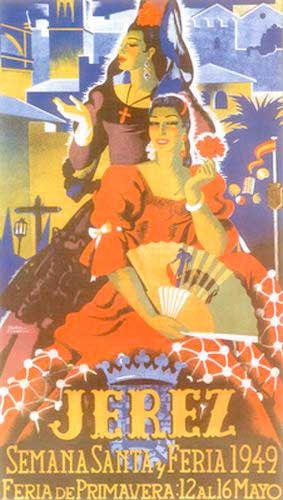 Cartel de la Semana Santa de Jerez de la Frontera de 1949