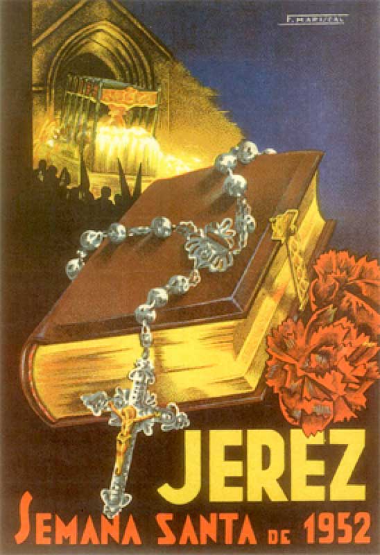 Cartel de la Semana Santa de Jerez de la Frontera de 1952