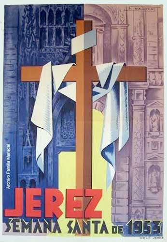 Cartel de la Semana Santa de Jerez de la Frontera de 1953