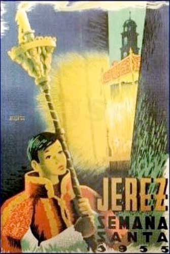 Cartel de la Semana Santa de Jerez de la Frontera de 1955