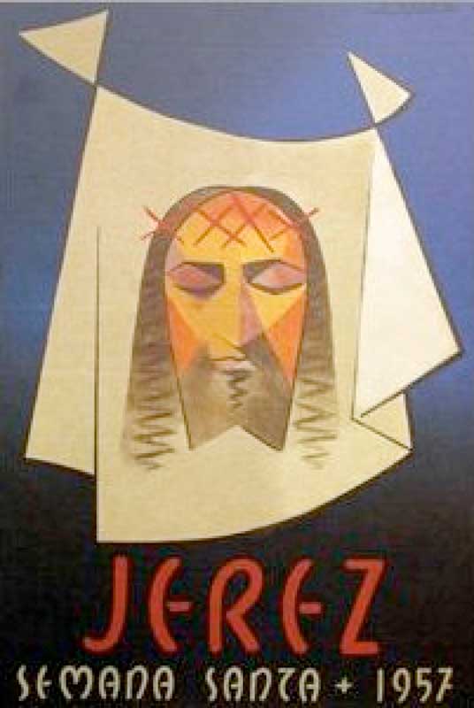 Cartel de la Semana Santa de Jerez de la Frontera de 1957