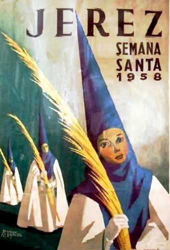 Cartel de la Semana Santa de Jerez de la Frontera de 1958