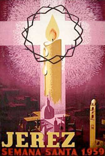 Cartel de la Semana Santa de Jerez de la Frontera de 1959