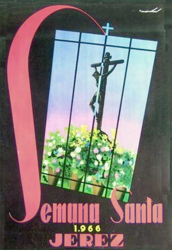 Cartel de la Semana Santa de Jerez de la Frontera de 1966