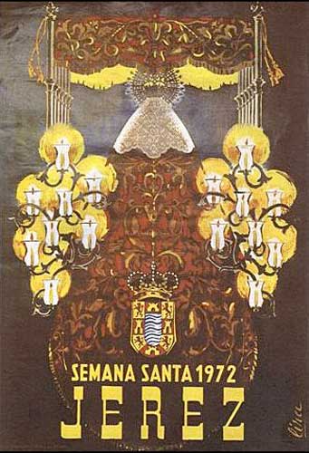 Cartel de la Semana Santa de Jerez de la Frontera de 1972