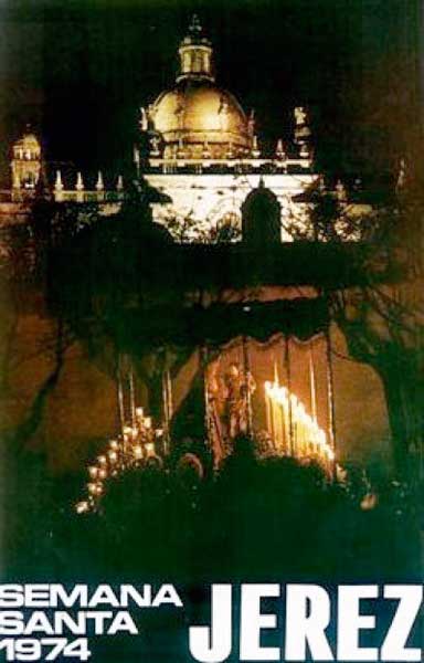 Cartel de la Semana Santa de Jerez de la Frontera de 1974