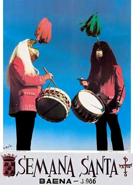 Cartel de la Semana Santa de Baena de 1986