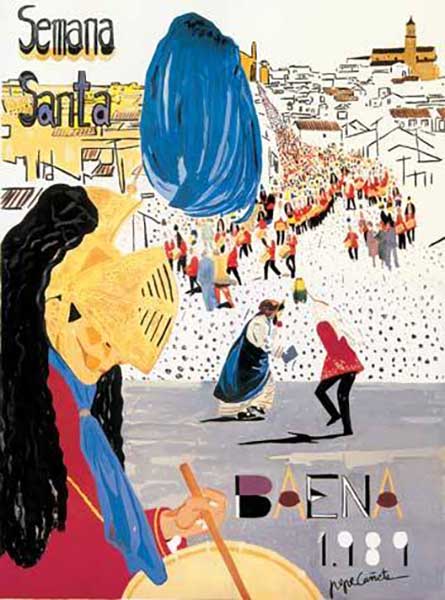 Cartel de la Semana Santa de Baena de 1989