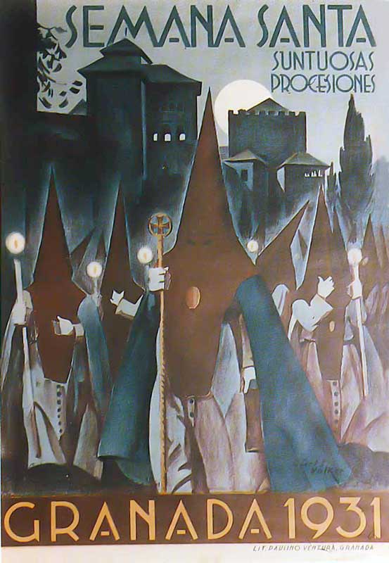 Cartel de la Semana Santa de Granada de 1931