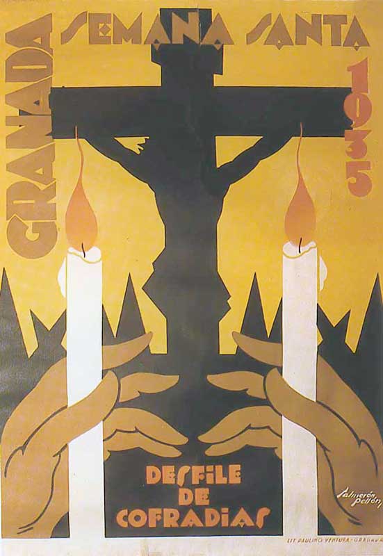 Cartel de la Semana Santa de Granada de 1935
