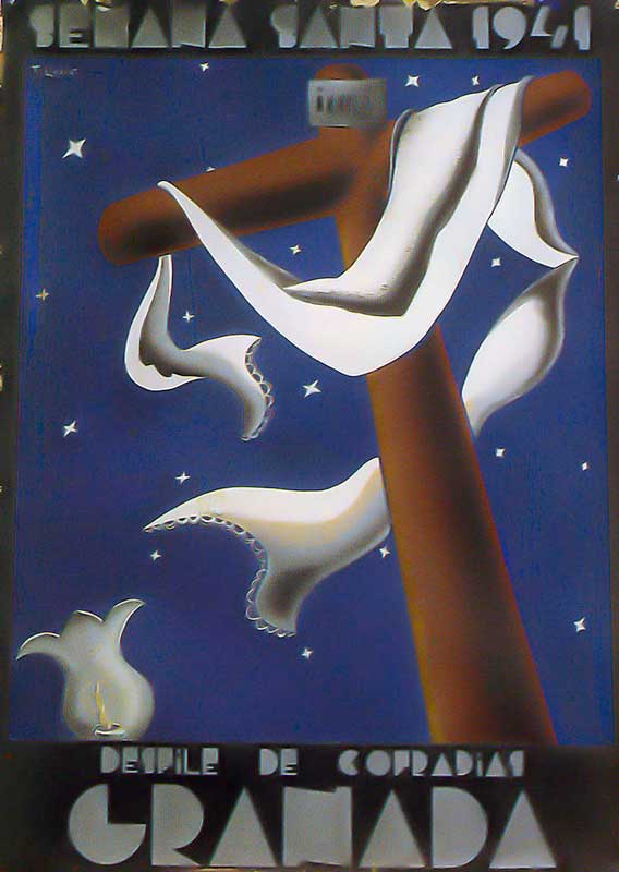 Cartel de la Semana Santa de Granada de 1941