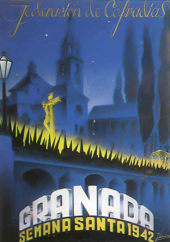 Cartel de la Semana Santa de Granada de 1942
