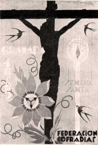 Cartel de la Semana Santa de Granada de 1945