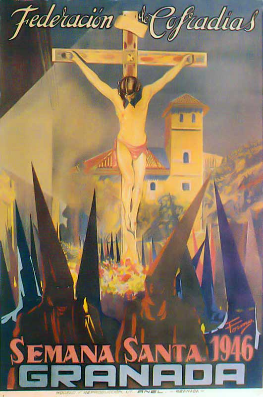 Cartel de la Semana Santa de Granada de 1946