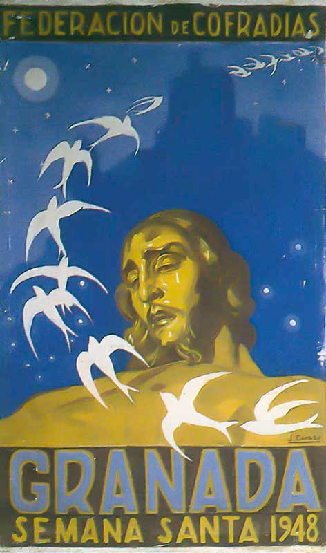 Cartel de la Semana Santa de Granada de 1948