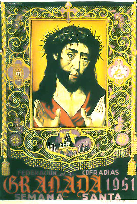 Cartel de la Semana Santa de Granada de 1951