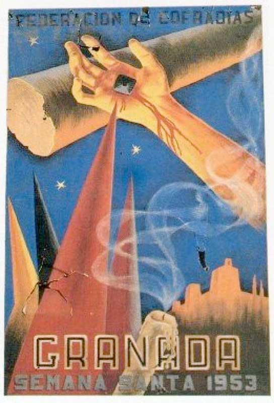 Cartel de la Semana Santa de Granada de 1953