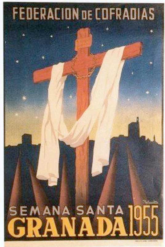Cartel de la Semana Santa de Granada de 1955
