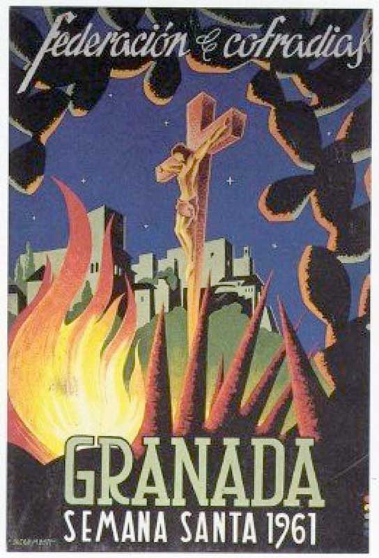 Cartel de la Semana Santa de Granada de 1961