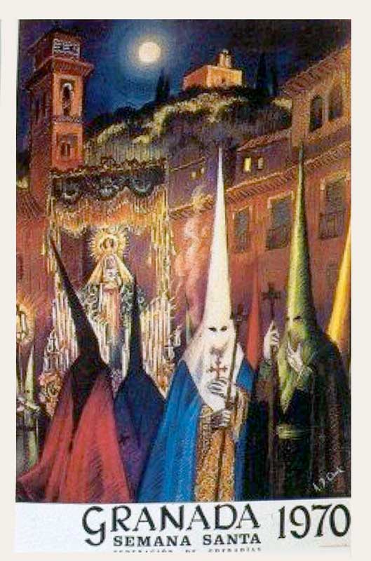 Cartel de la Semana Santa de Granada de 1970
