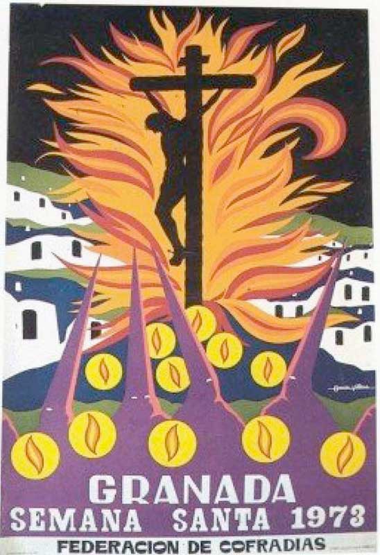 Cartel de la Semana Santa de Granada de 1973