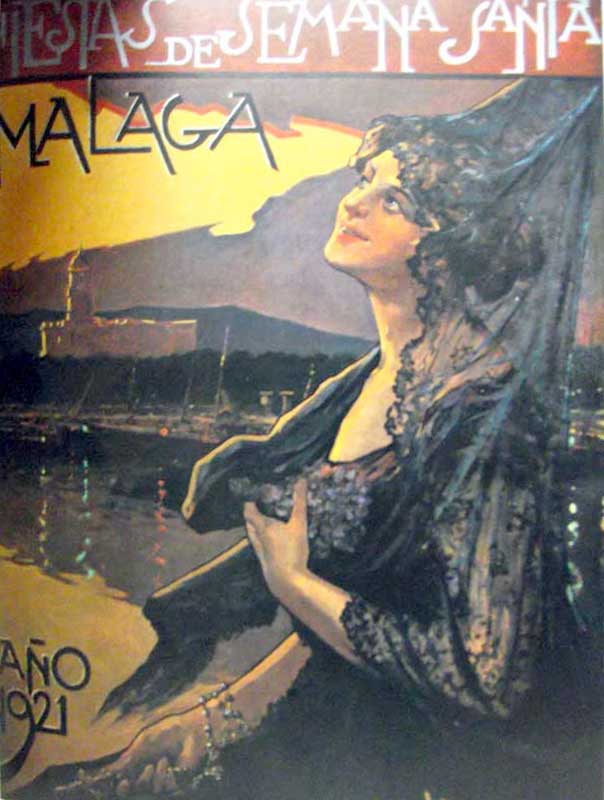 Cartel de la Semana Santa de Málaga de 1921