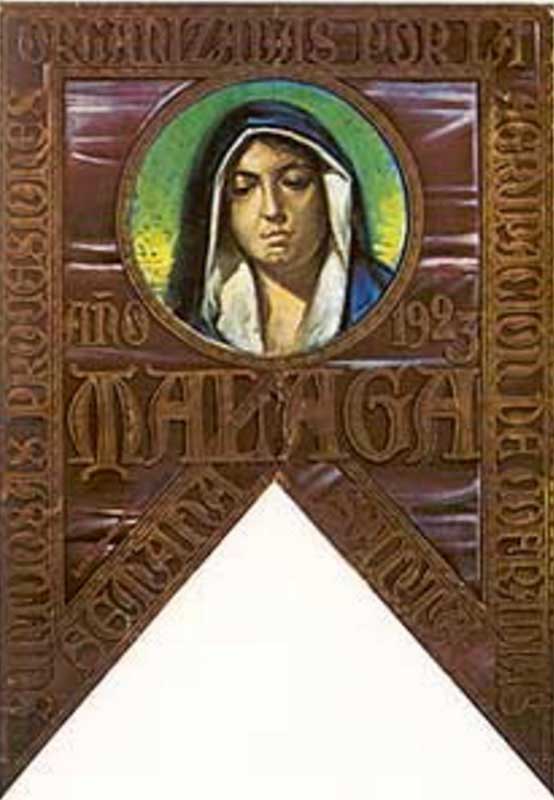 Cartel de la Semana Santa de Málaga de 1923