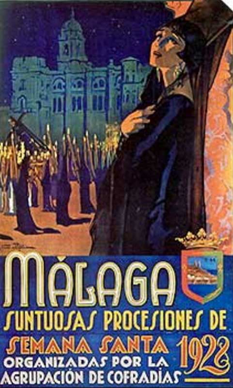 Cartel de la Semana Santa de Málaga de 1928