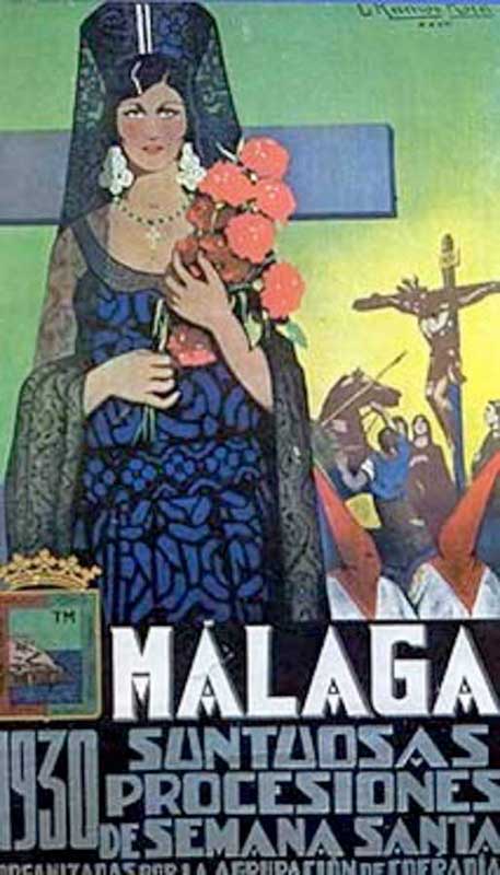 Cartel de la Semana Santa de Málaga de 1930