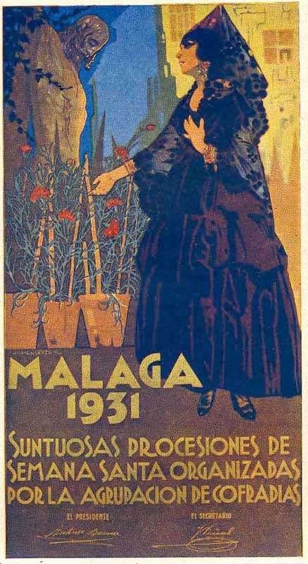 Cartel de la Semana Santa de Málaga de 1931
