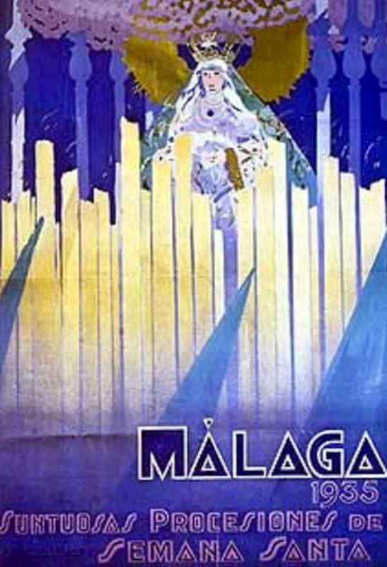 Cartel de la Semana Santa de Málaga de 1935