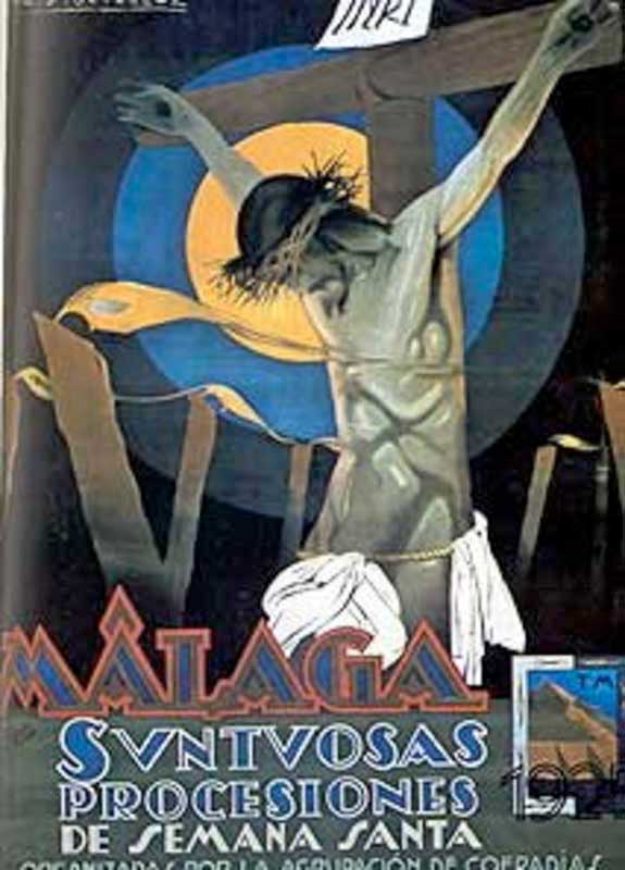Cartel de la Semana Santa de Málaga de 1940