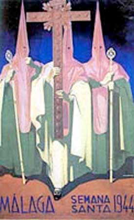 Cartel de la Semana Santa de Málaga de 1944