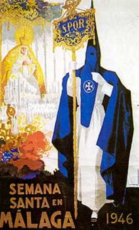 Cartel de la Semana Santa de Málaga de 1946