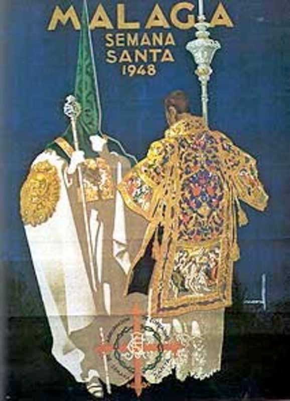 Cartel de la Semana Santa de Málaga de 1948