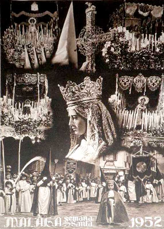 Cartel de la Semana Santa de Málaga de 1952