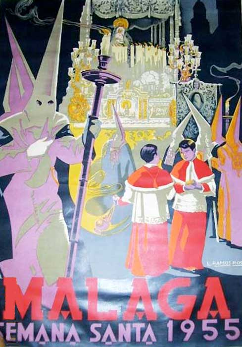 Cartel de la Semana Santa de Málaga de 1955