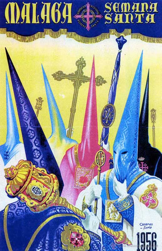 Cartel de la Semana Santa de Málaga de 1956
