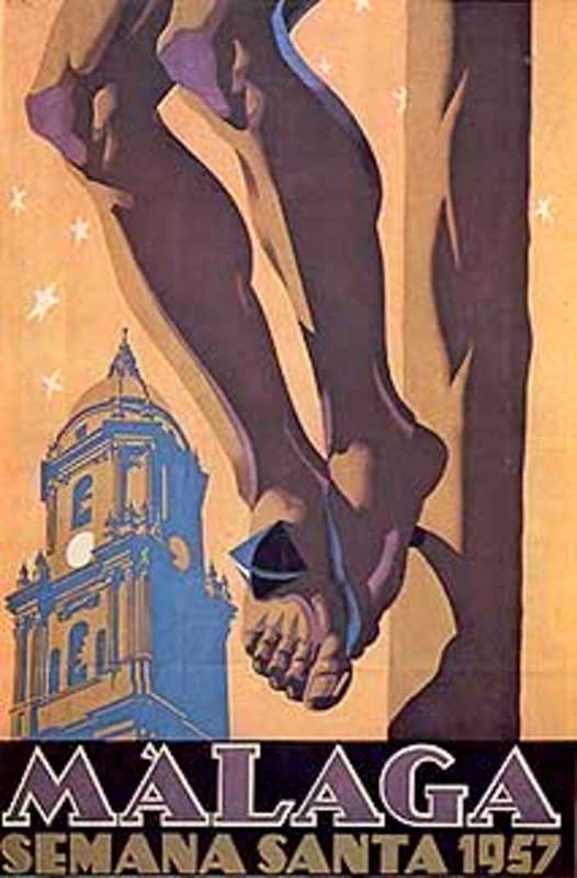 Cartel de la Semana Santa de Málaga de 1957