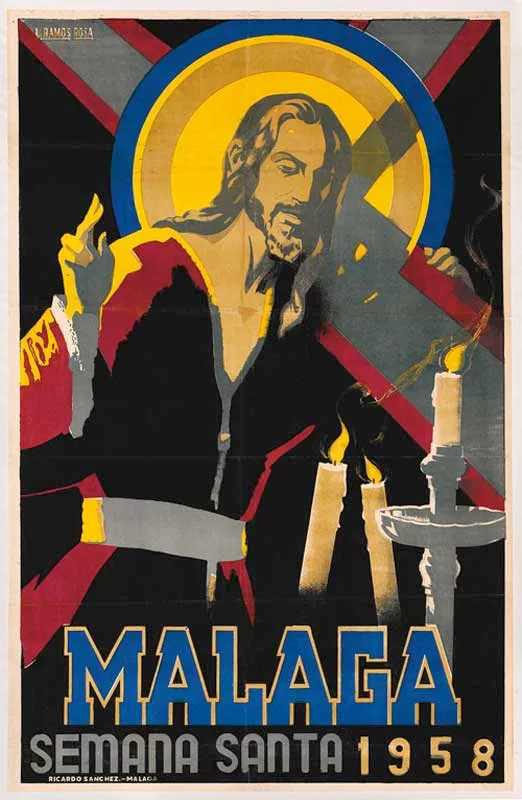 Cartel de la Semana Santa de Málaga de 1958