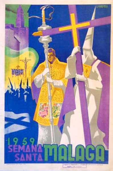 Cartel de la Semana Santa de Málaga de 1959