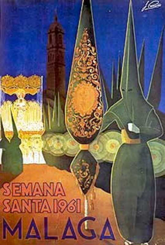 Cartel de la Semana Santa de Málaga de 1961