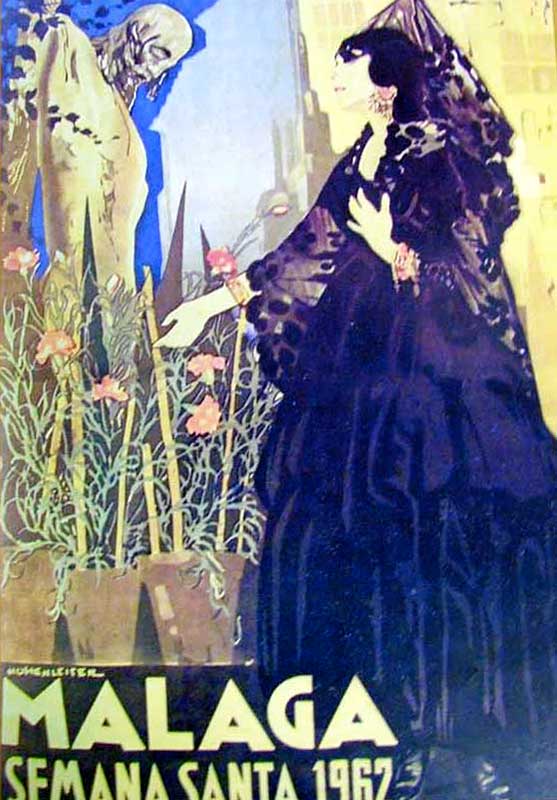 Cartel de la Semana Santa de Málaga de 1962