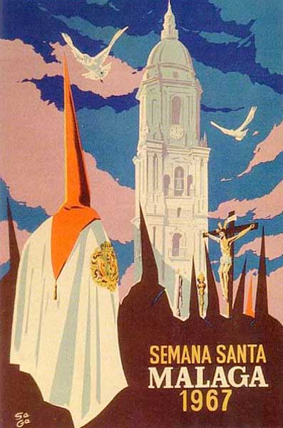 Cartel de la Semana Santa de Málaga de 1967