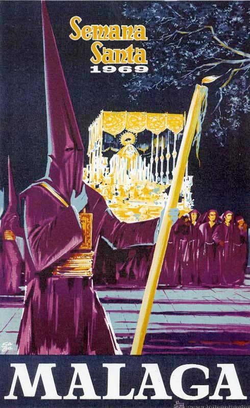 Cartel de la Semana Santa de Málaga de 1969
