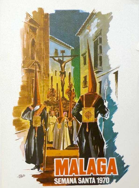 Cartel de la Semana Santa de Málaga de 1970