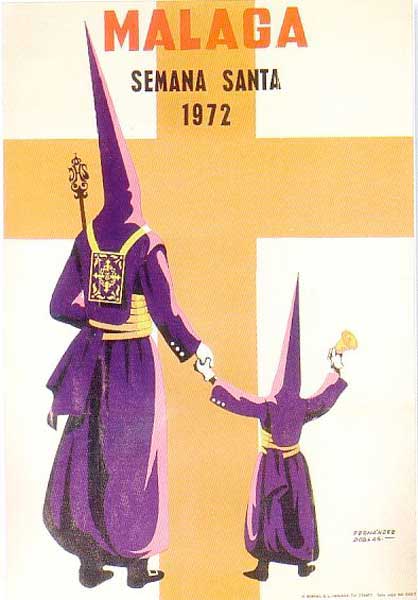Cartel de la Semana Santa de Málaga de 1972