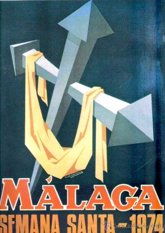 Cartel de la Semana Santa de Málaga de 1974